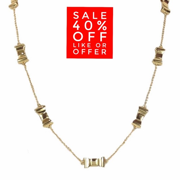 kate spade Jewelry - SOLD Kate Spade Take A Bow Scatter Bows Necklace